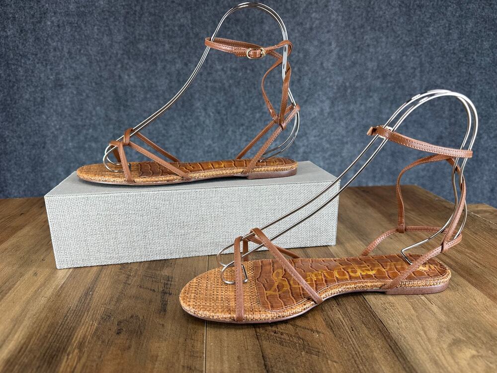 Sam Edelman Ellina Strappy Flat Sandal Women's Size 8 Preppy Bohochic Classic